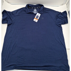 Hurley Men's UPF 30+ Performance Polo Shirt, Blue, XXL